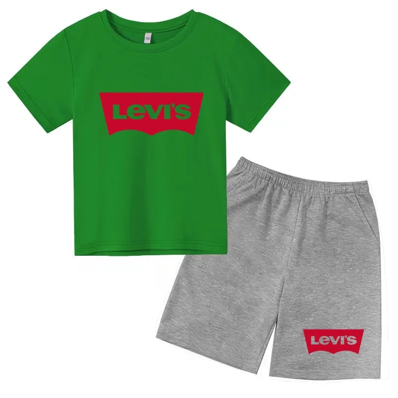 Ensemble enfant t-shirt et short imprimé – CLEVI Paris