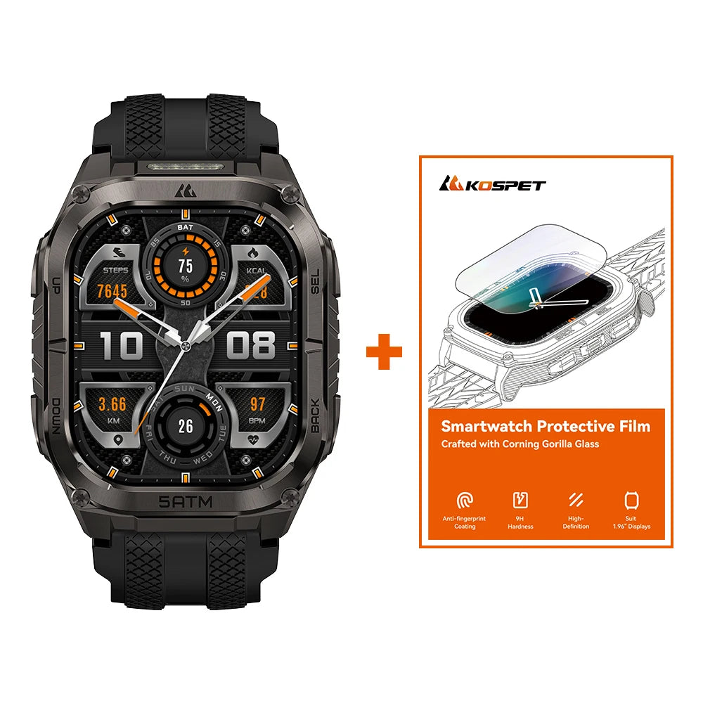 Montre KOSPET TANK M4C GPS et lampe LED – CLEVI Paris