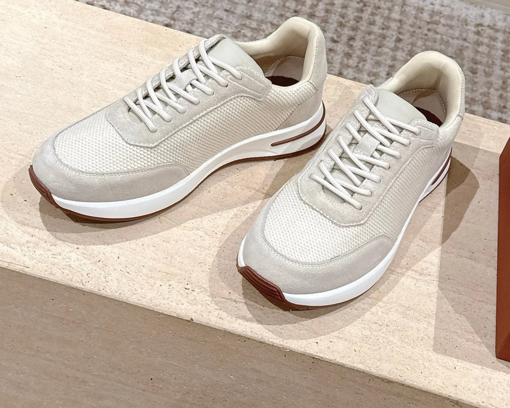 Sneakers homme en maille à lacets – CLEVI Paris