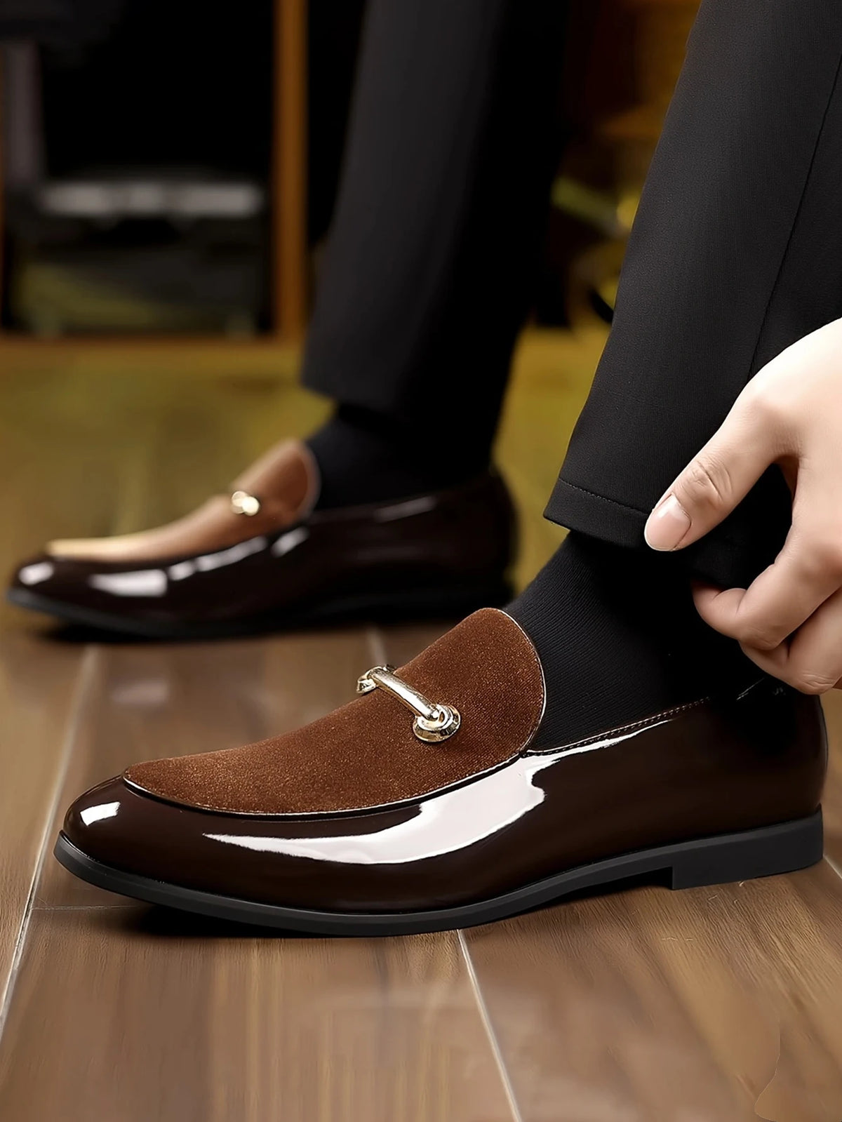Mocassins en Daim à Pampilles pour Homme – CLEVI Paris