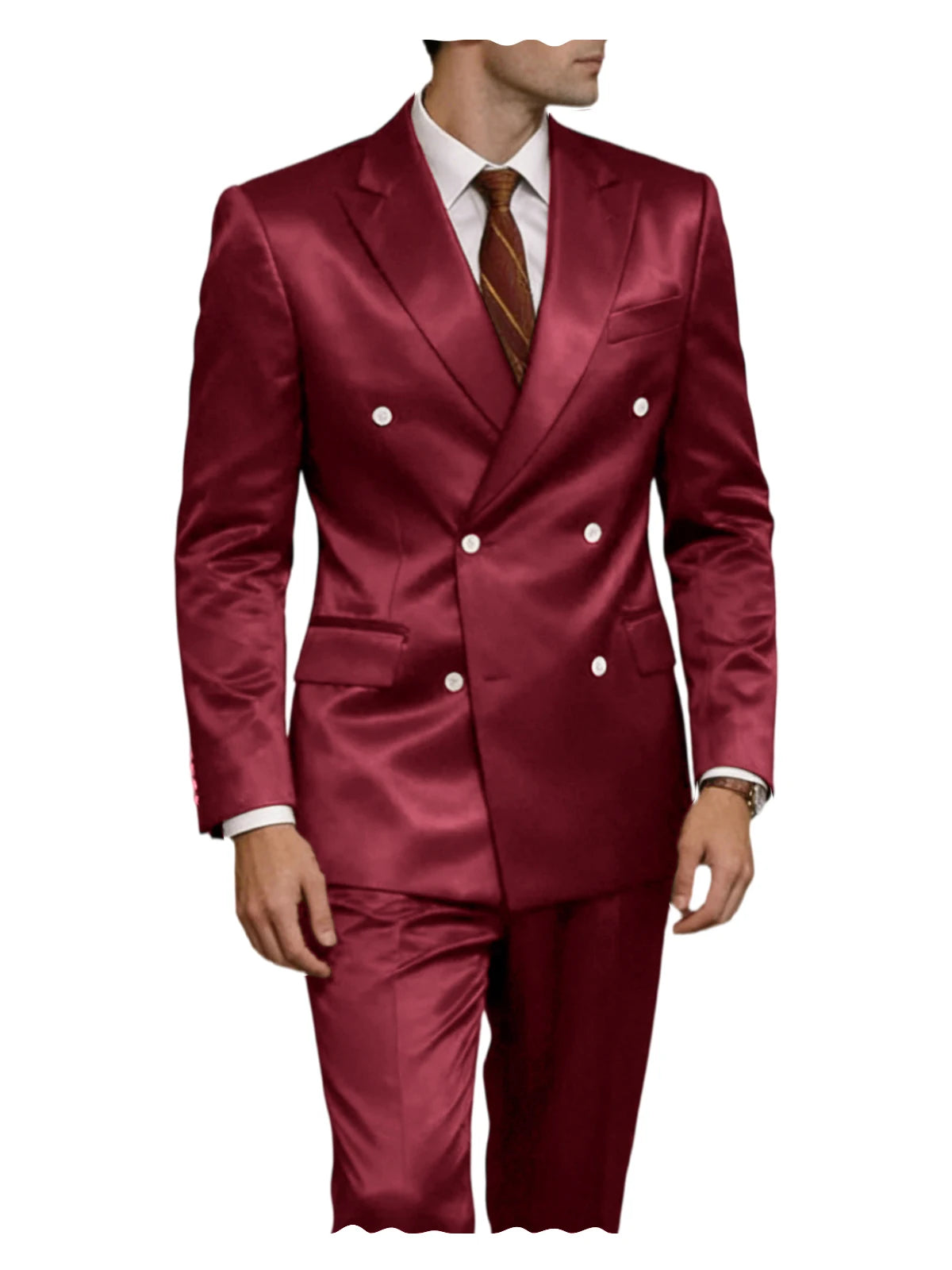 Smoking homme 2 pièces en satin – CLEVI Paris
