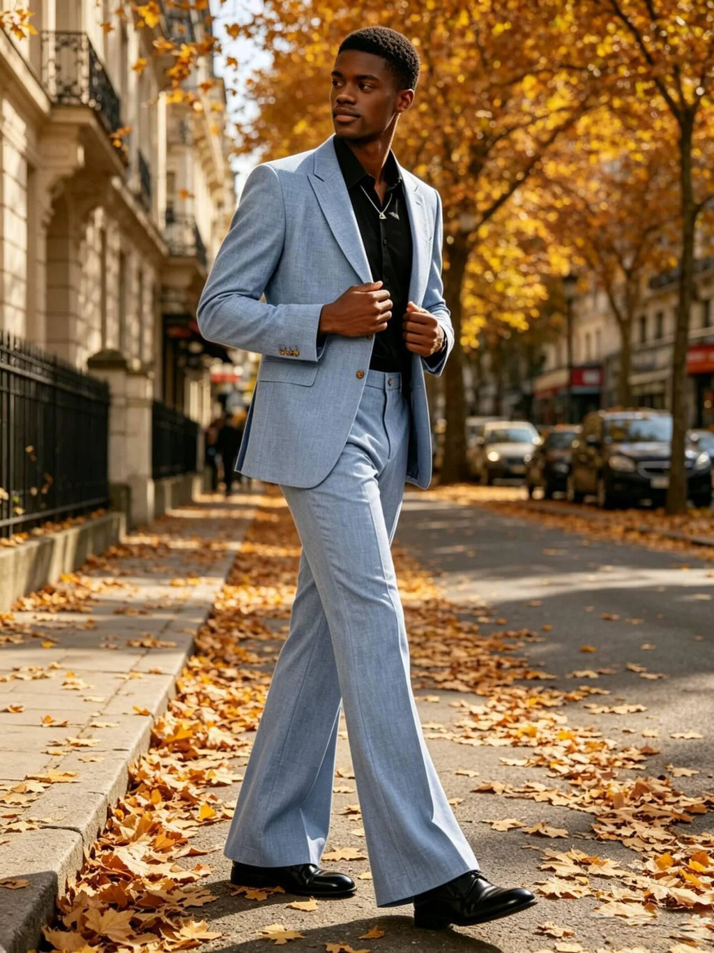Costume Homme Lin Évasé 2 Pièces – CLEVI Paris
