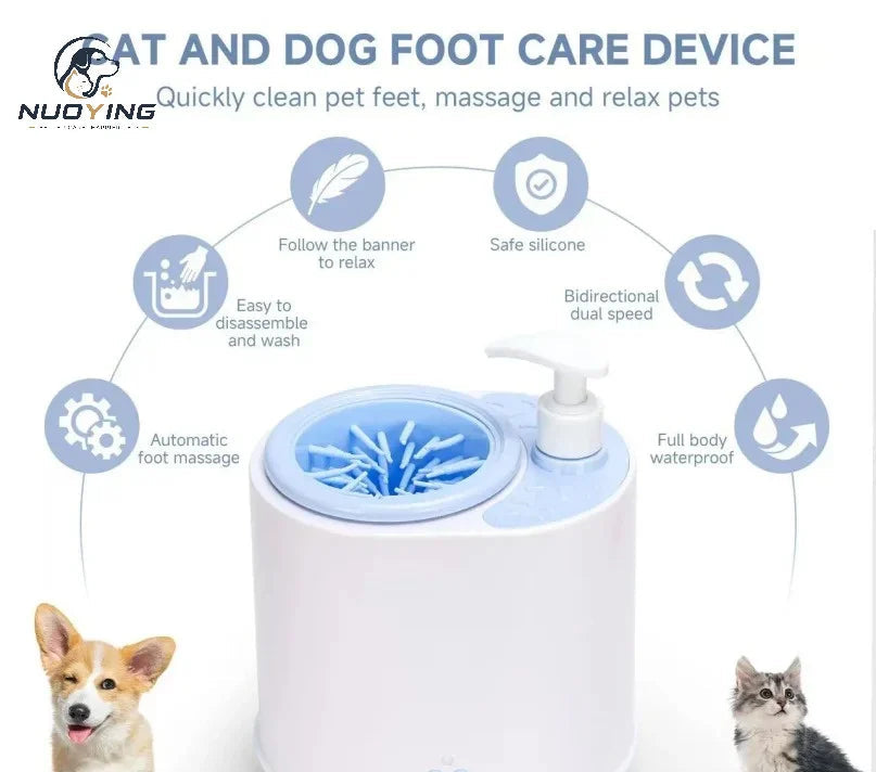 Nettoyeur électrique de pattes chien et chat – CLEVI Paris