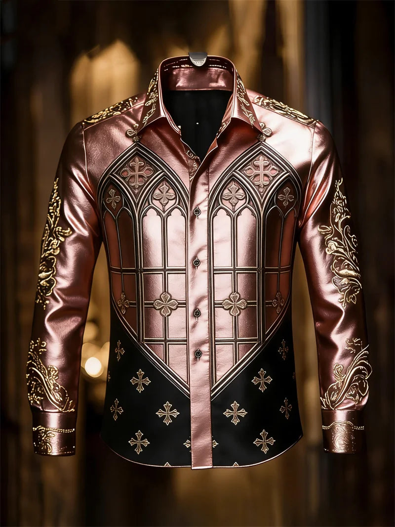 Chemise Homme à Motif Artistique 3D – CLEVI Paris
