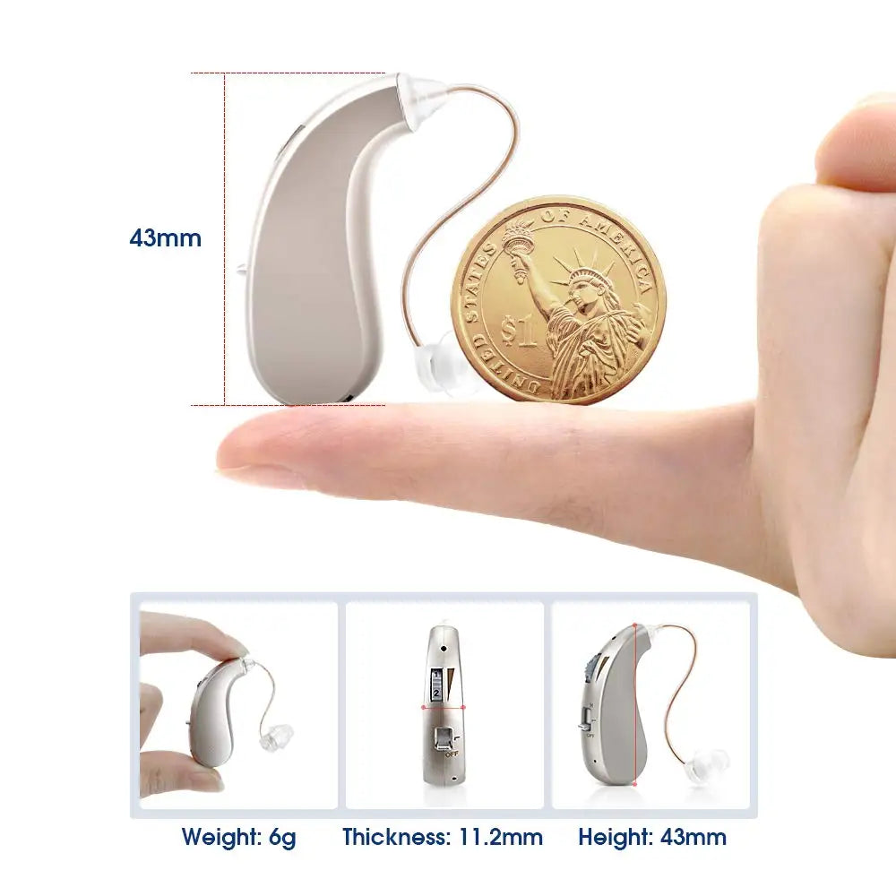 Amplificateur Auditif Rechargeable BTE 40H Puce Numérique – CLEVI Paris