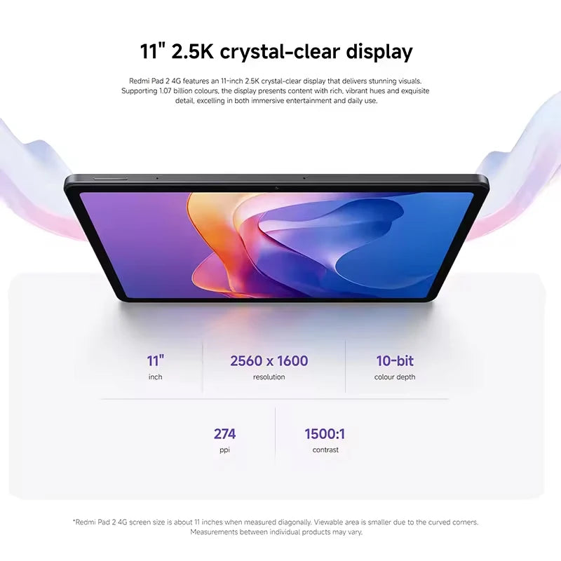 Tablette Redmi Pad 2 Wi-Fi 11 pouces – CLEVI Paris