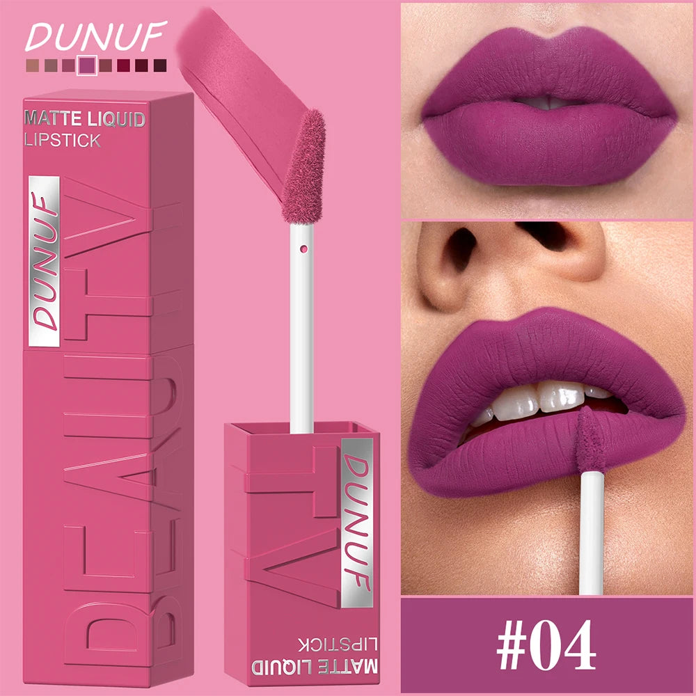 Gloss Lèvres Mat Velvet Tube Carré Waterproof Longue Tenue 8 Teintes – CLEVI Paris