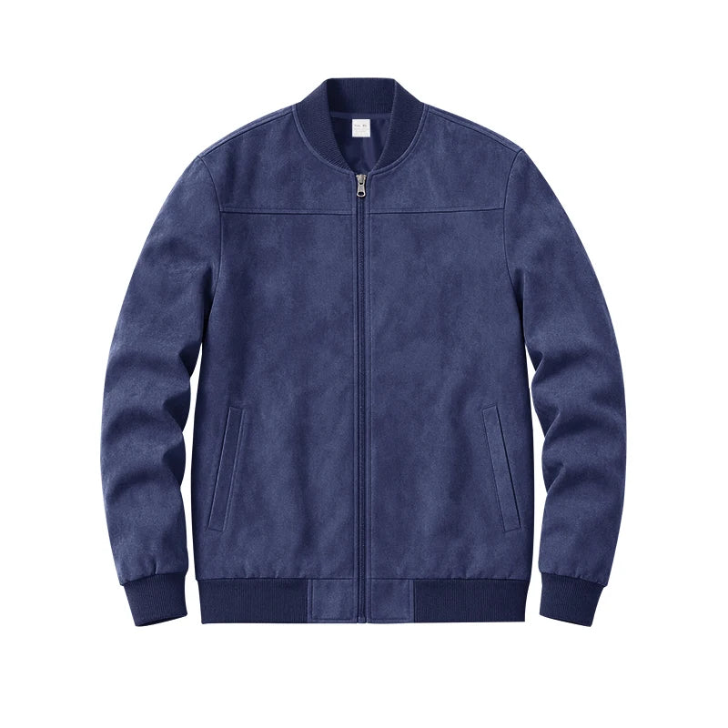 Blouson aviateur homme zippé à col rond – CLEVI Paris