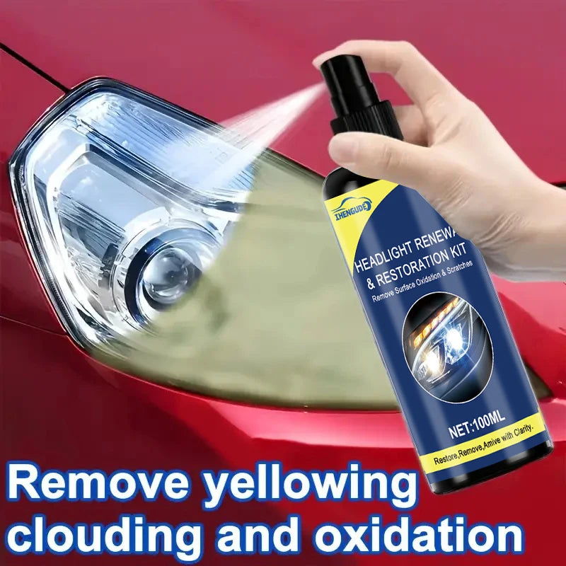 Spray d’entretien pour phares auto 100 ml – CLEVI Paris