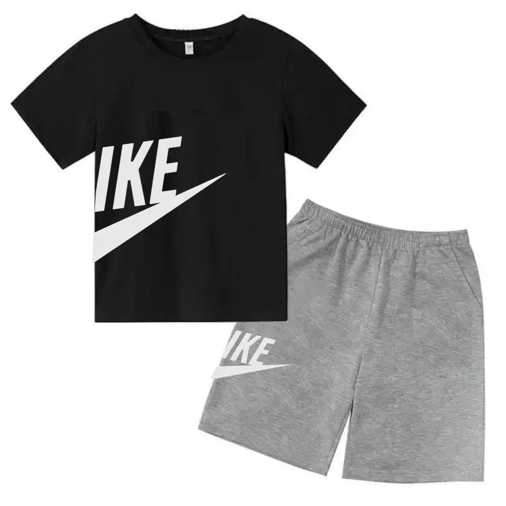 Ensemble enfant T-shirt et short en coton – CLEVI Paris