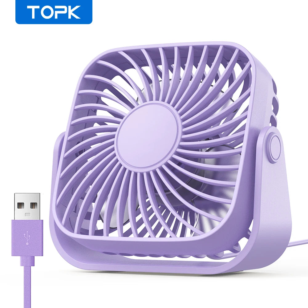 Mini ventilateur de bureau USB TOPK K52 – CLEVI Paris