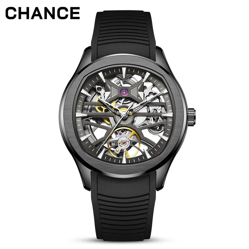 MORDO Montre Automatique Homme Squelette Acier Inoxydable Lumineux Sport 40mm – CLEVI Paris