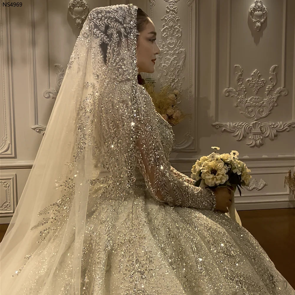 Voile de mariée cathédrale 4 m – CLEVI Paris