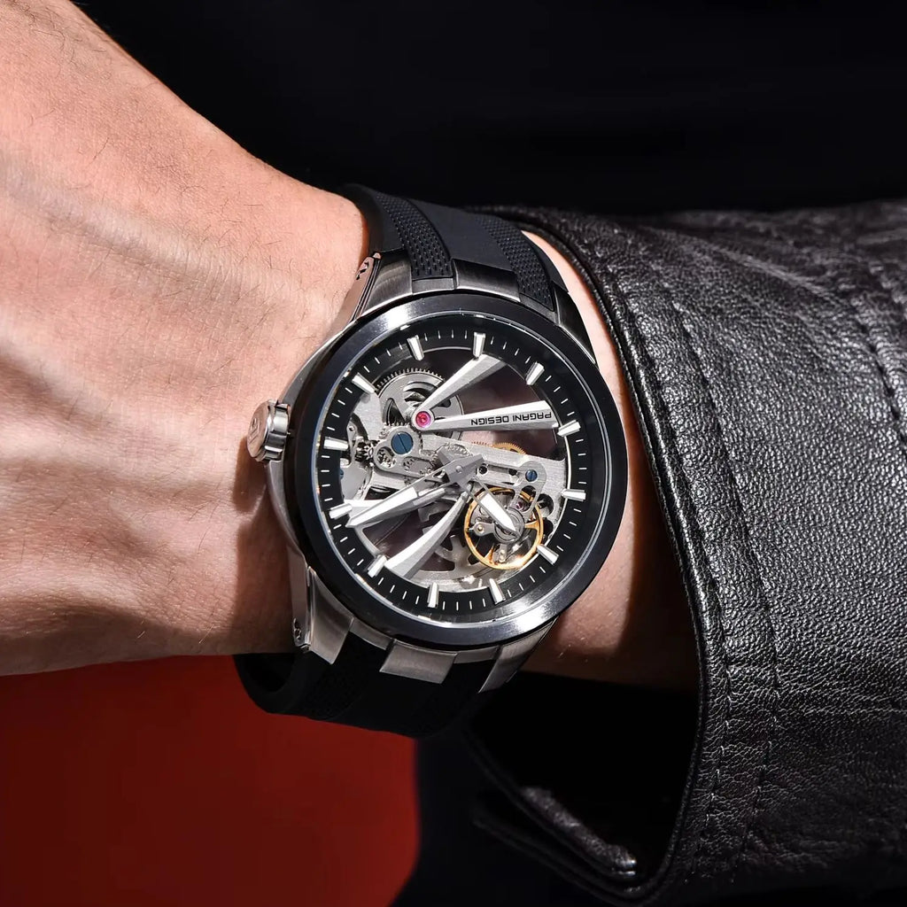 Montre Homme Automatique Squelette Fluororubber Pagani Design PD-YS030 – CLEVI Paris