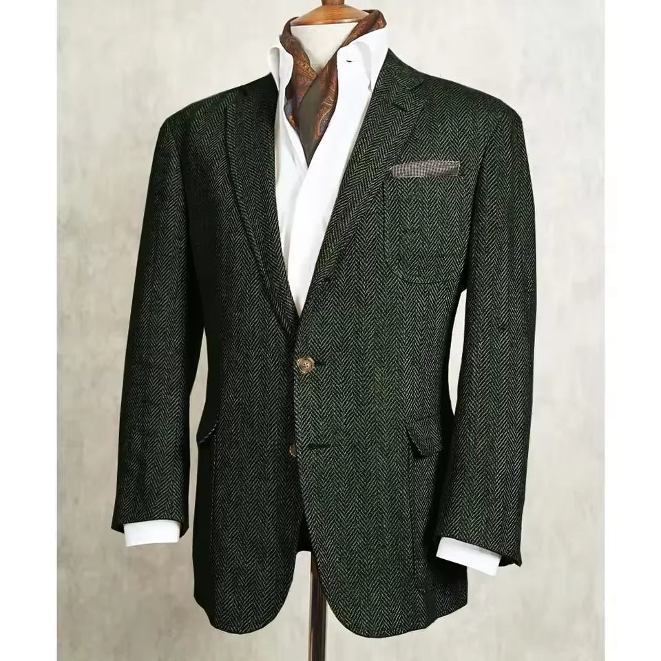 Blazer homme à chevrons élégant – CLEVI Paris