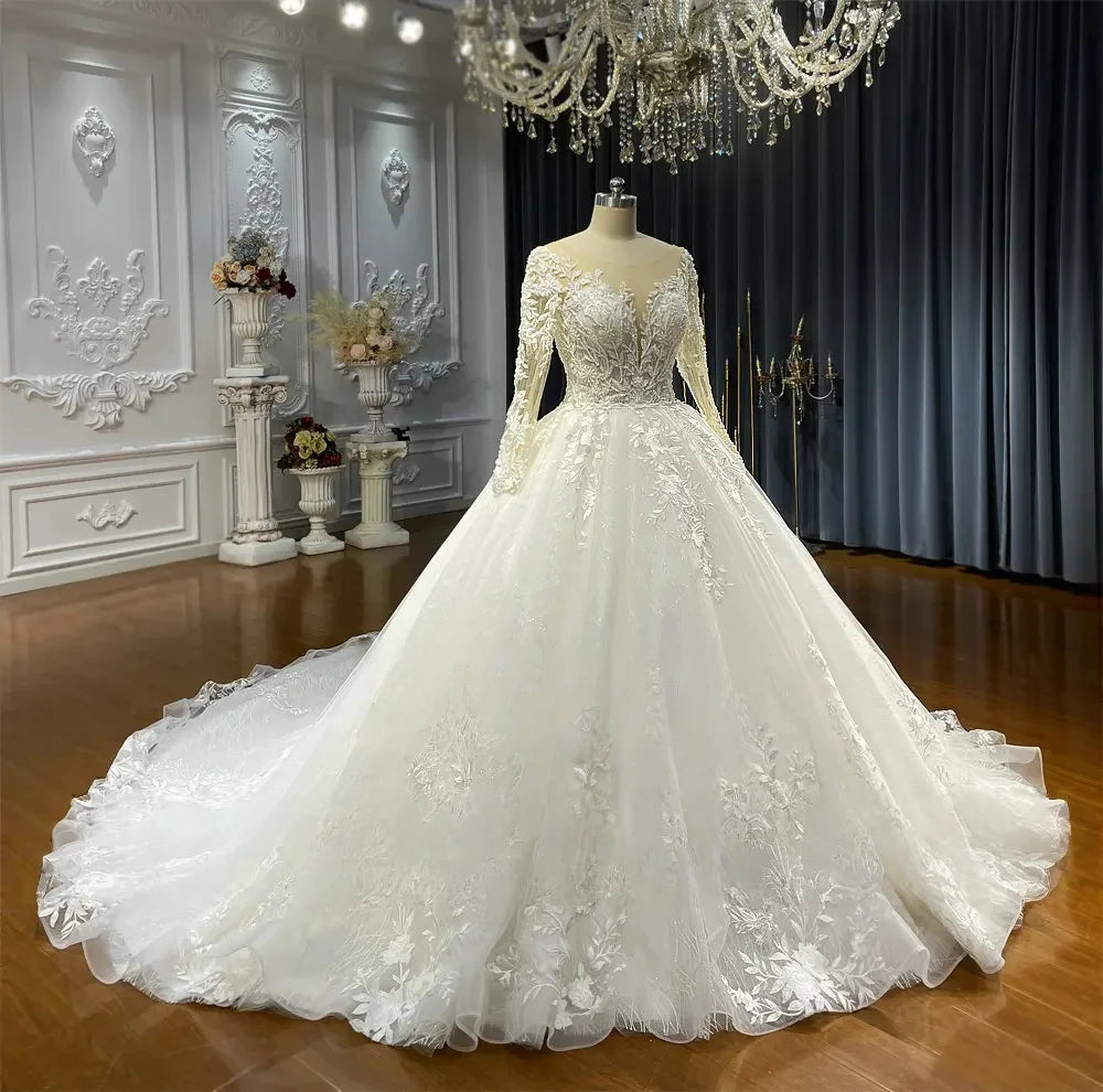 Robe de mariée sirène à traîne détachable – CLEVI Paris