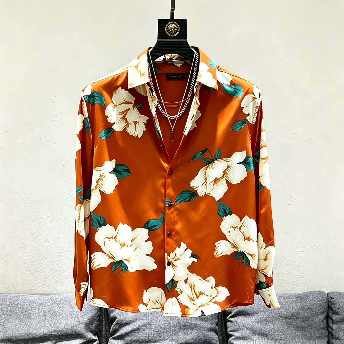 Chemise homme à imprimé floral – CLEVI Paris