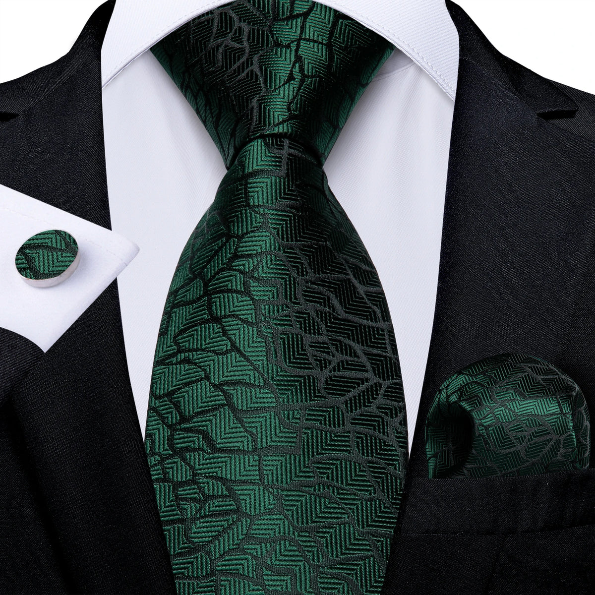 Coffret cravate homme paisley, pochette et boutons – CLEVI Paris