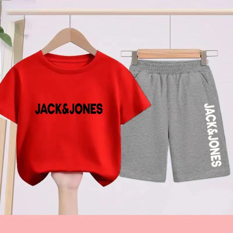 Ensemble enfant imprimé T-shirt et short – CLEVI Paris
