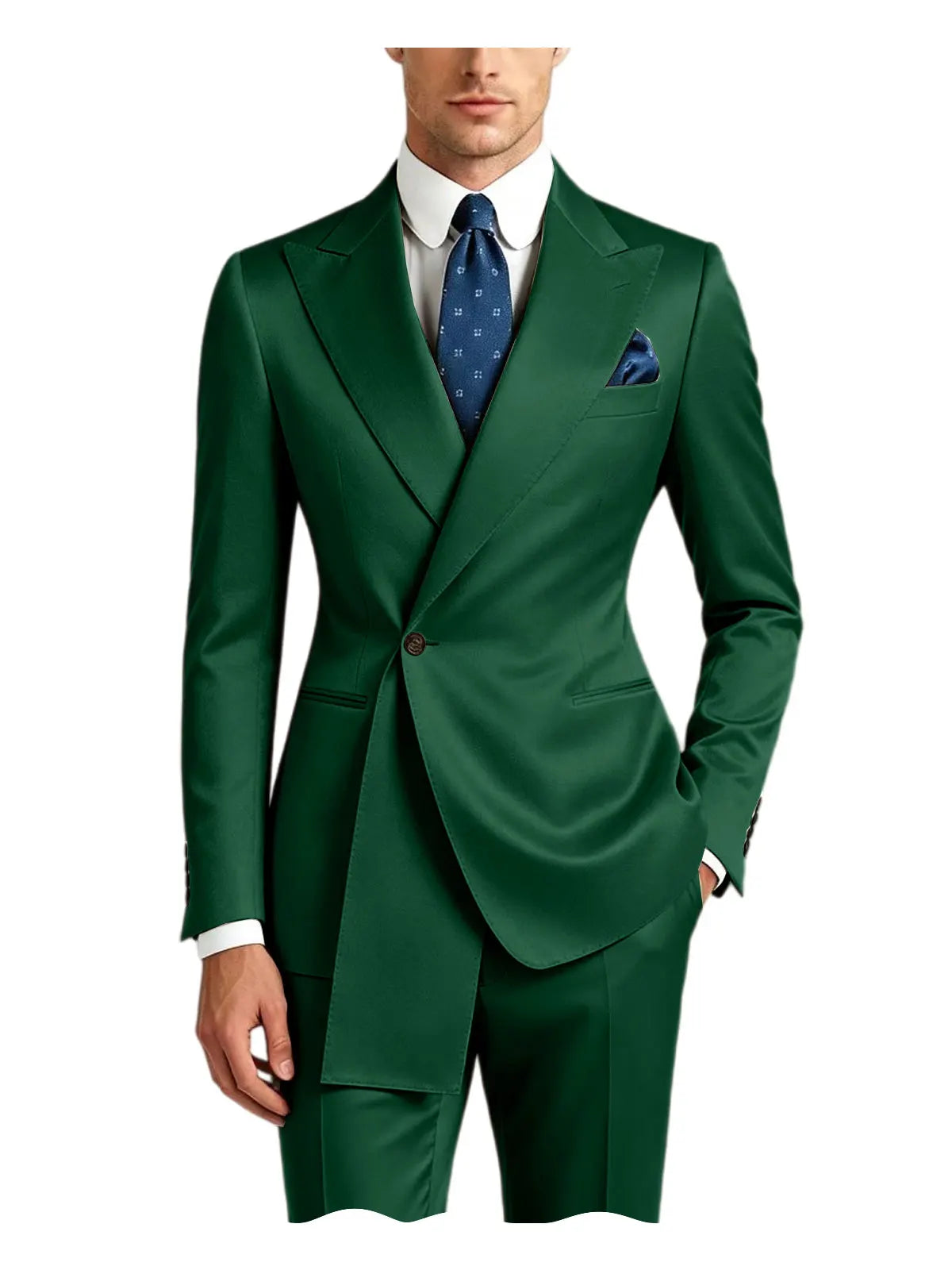 Smoking homme en satin 2 pièces – CLEVI Paris