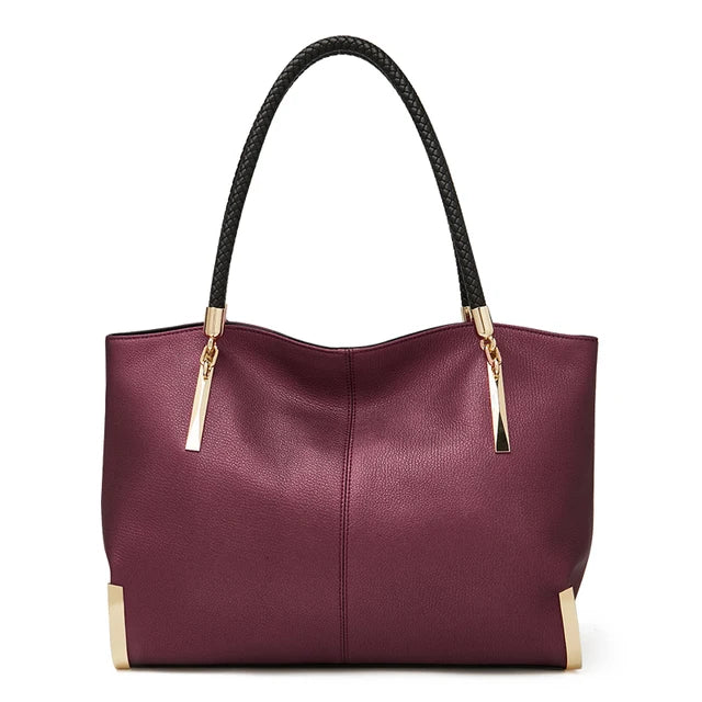 Sac à Main Cuir Véritable Femme Grande Capacité – CLEVI Paris