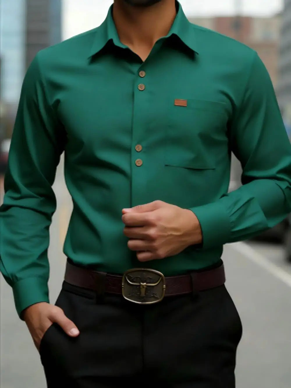 Chemise homme formelle en soie – CLEVI Paris