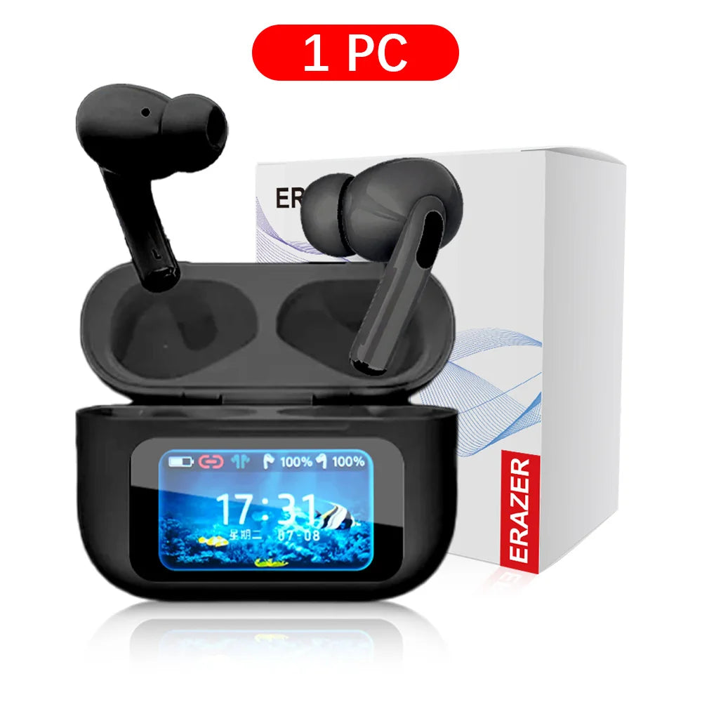 Écouteurs TWS ERAZER ANC Écran LCD Tactile Bluetooth 5.0 – CLEVI Paris