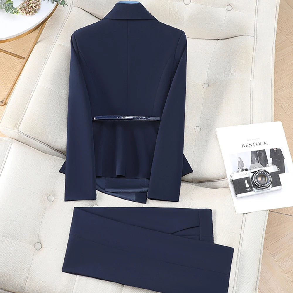 Tailleur pantalon 2 pièces femme élégant – CLEVI Paris