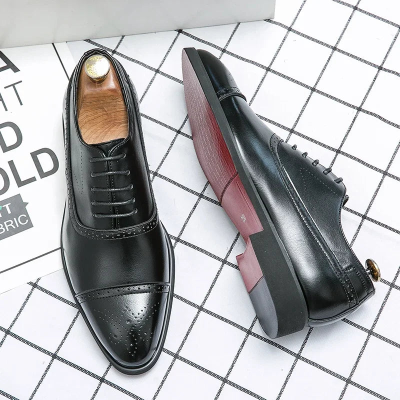 Chaussures Oxford Homme Élégantes – Lacets, Semelle Caoutchouc – CLEVI Paris