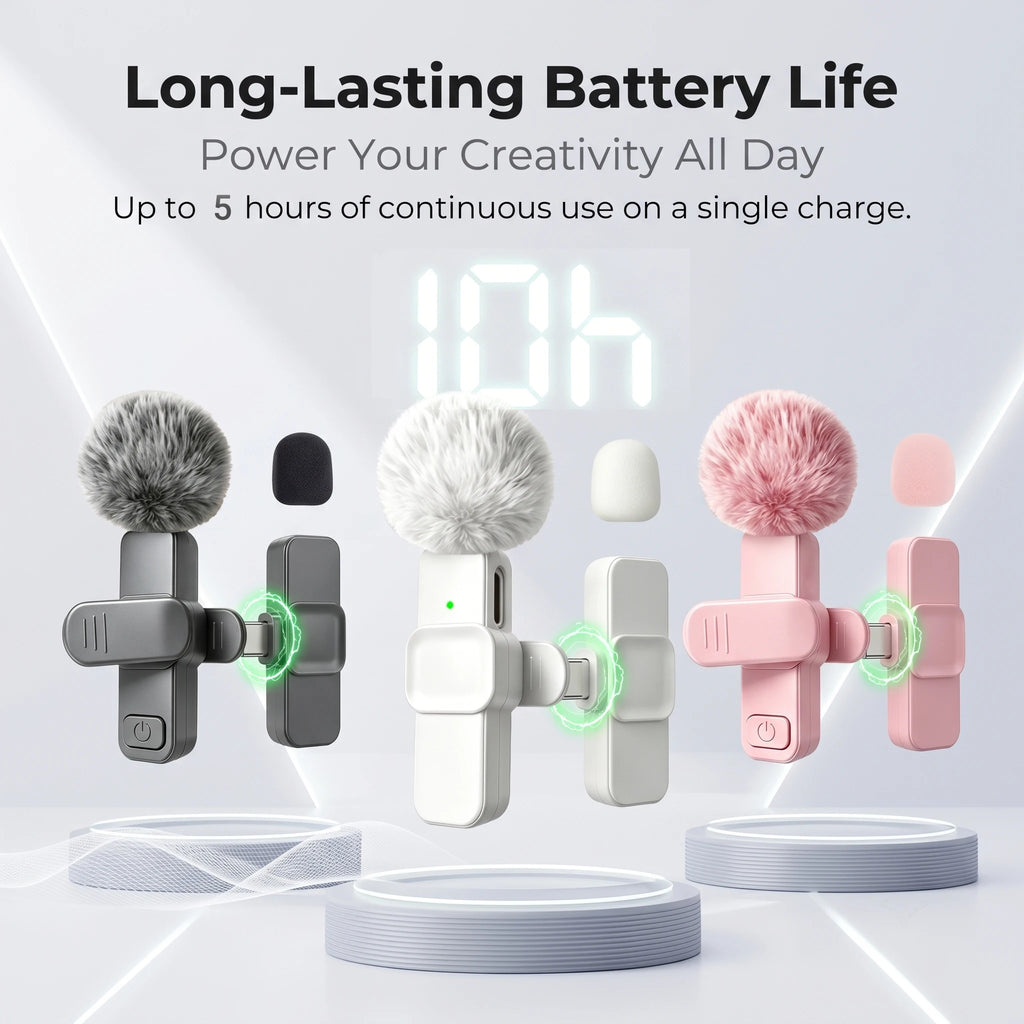 Micro cravate HITOZON USB-C pour vlog – CLEVI Paris
