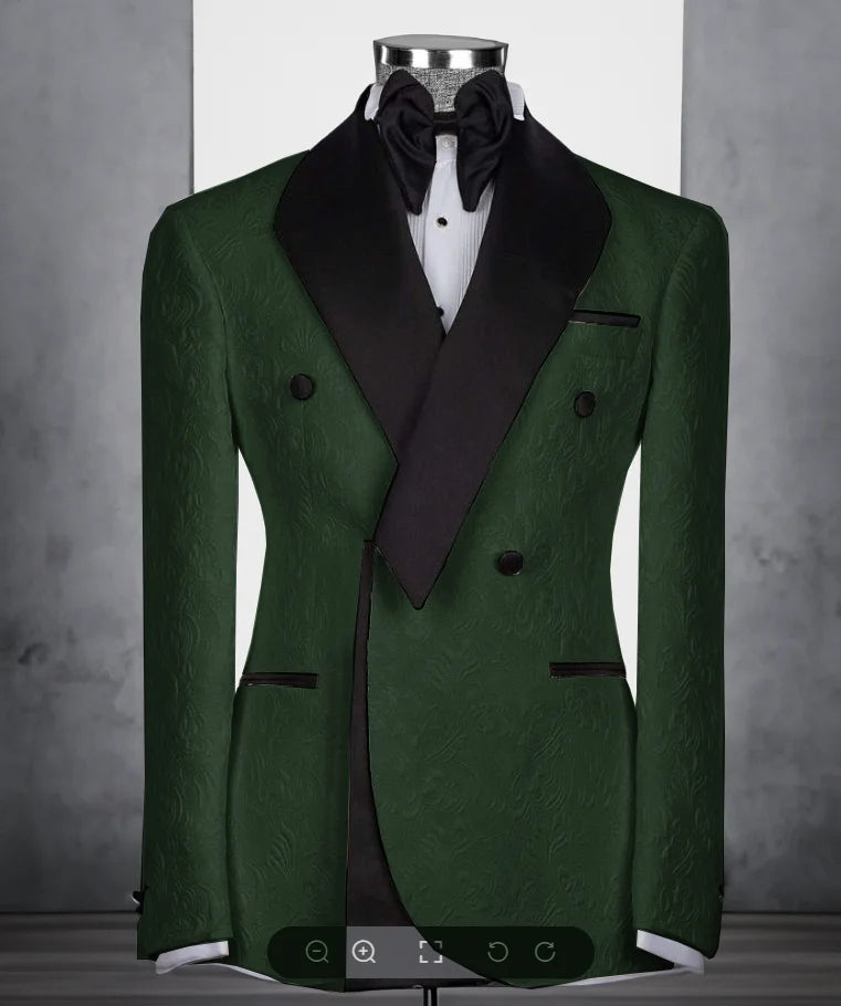 Costume homme fleuri 2 pièces, coupe droite – CLEVI Paris