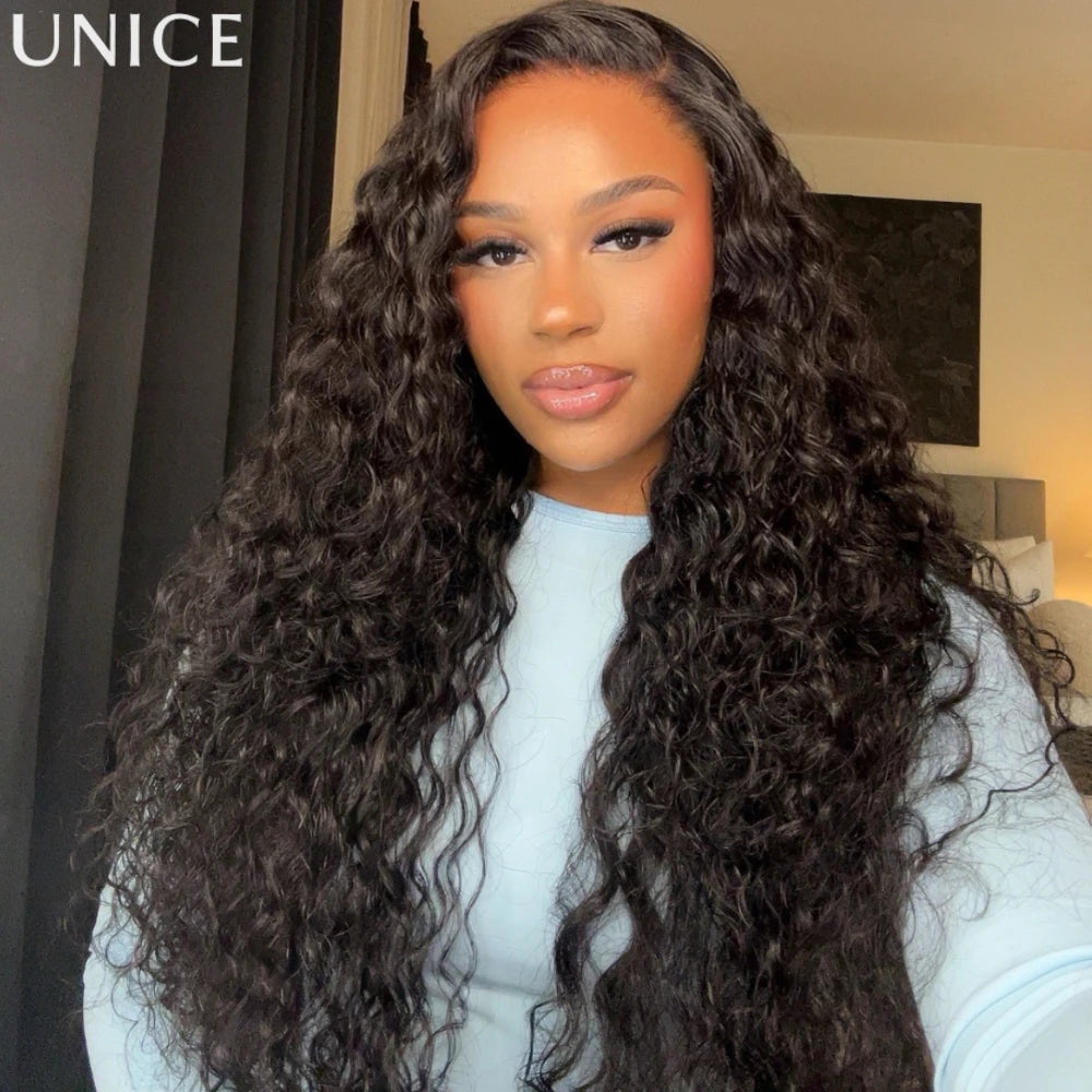 Perruque Water Wave Cheveux Humains Remy Hair Dentelle 7x5 Glueless Pré-Coupée – CLEVI Paris
