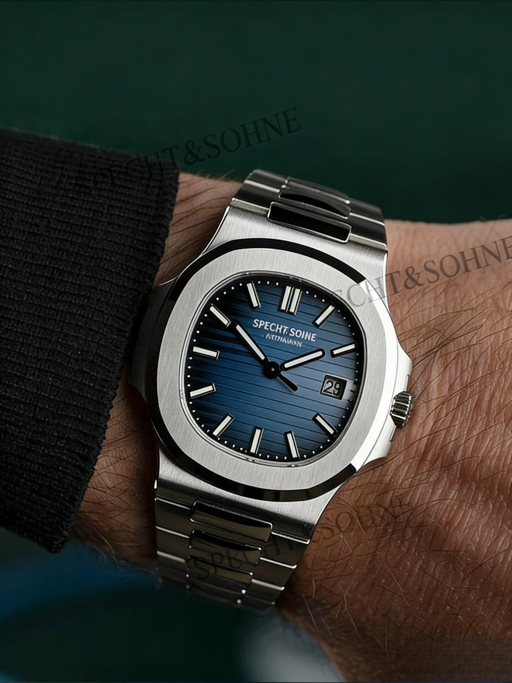 Montre Automatique Homme Specht & Söhne 40MM Acier Verre Saphir 50M – CLEVI Paris