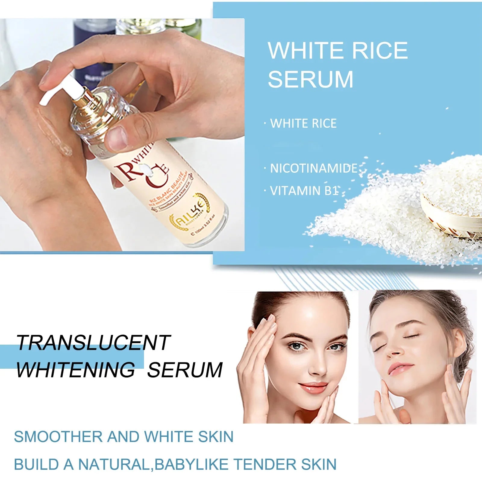 Gamme Multi-Vitamines Éclaircissante AILKE – Lotion, Sérum, Crème & Savon Papaye Anti-Taches – CLEVI Paris