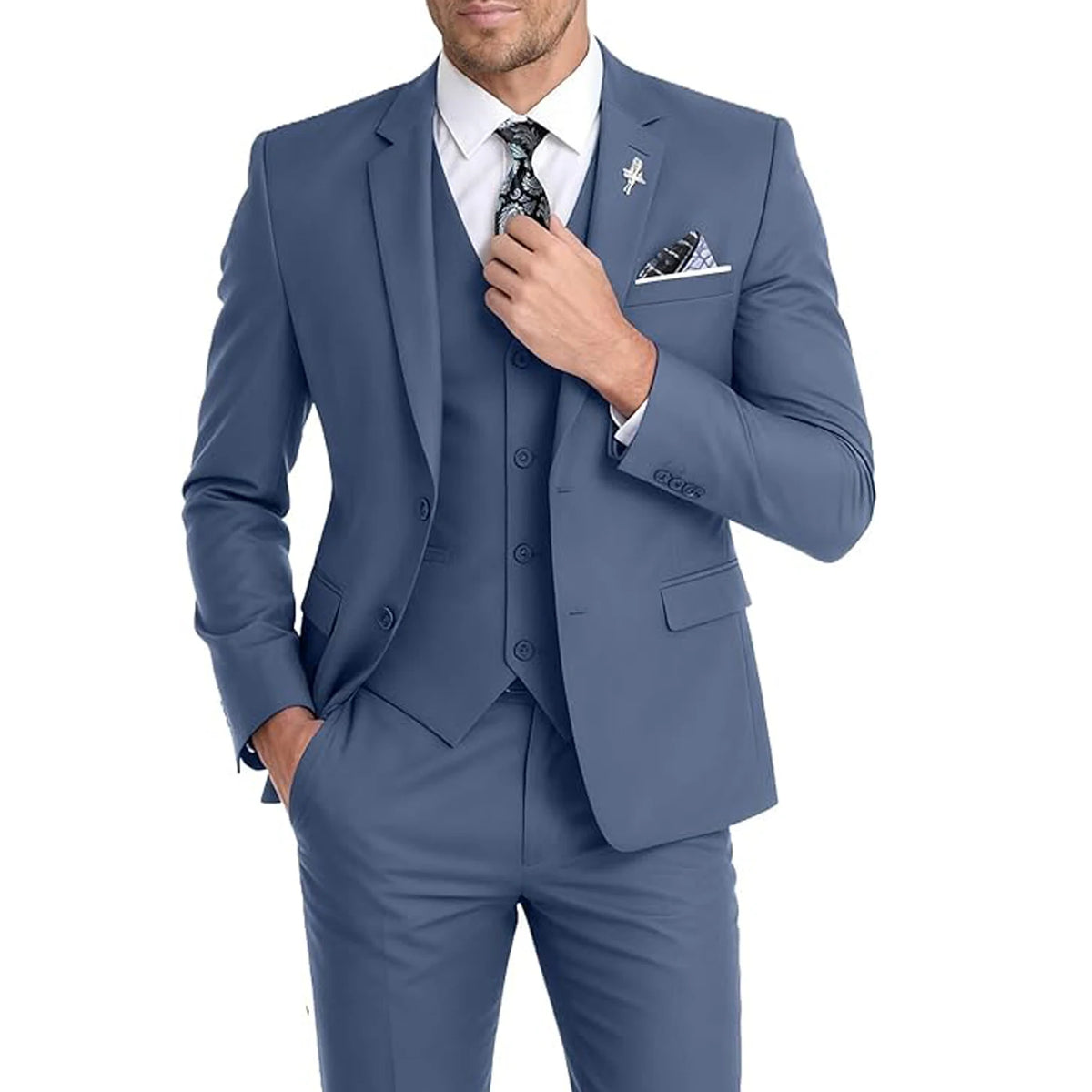 Costume 3 pièces homme slim – CLEVI Paris