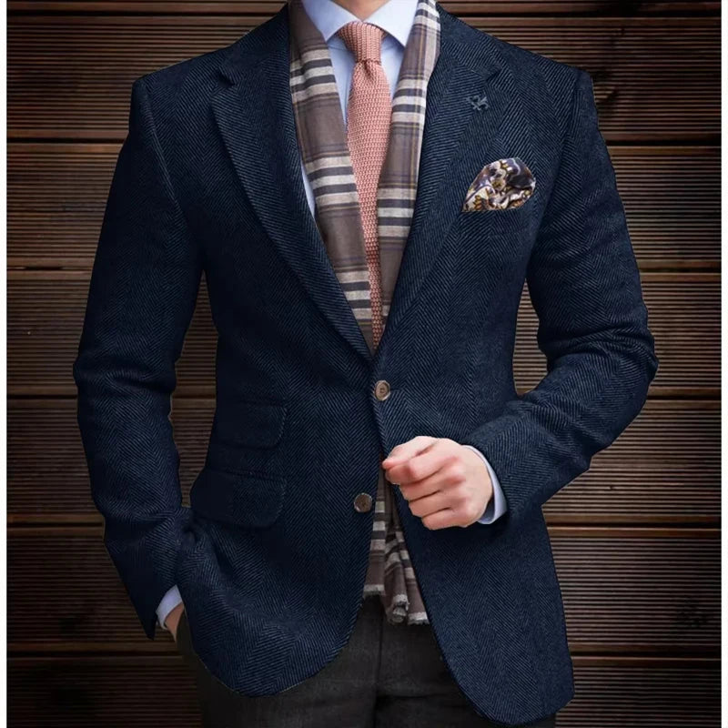 Blazer à chevrons homme – CLEVI Paris