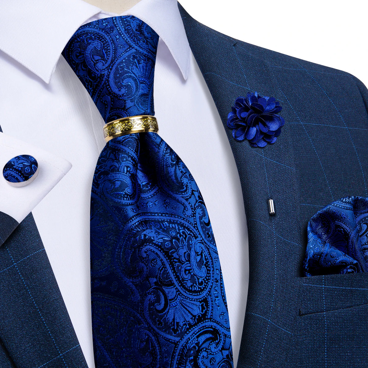 Coffret cravate homme, pochette et boutons – CLEVI Paris