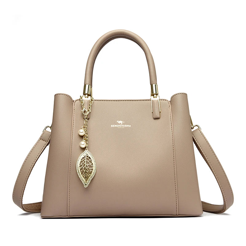 Sac Fourre-Tout Femme Cuir Microfibre 3 Compartiments 29x22cm – CLEVI Paris