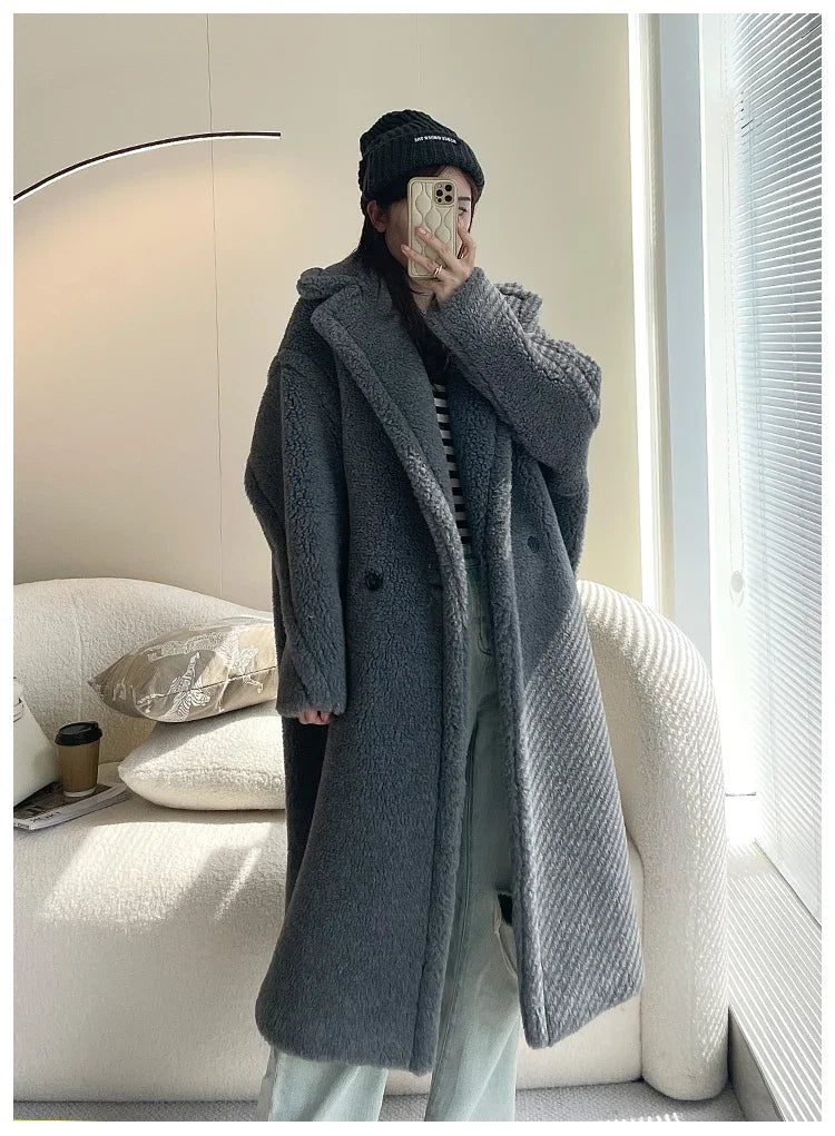 Manteau teddy femme boutonné – CLEVI Paris