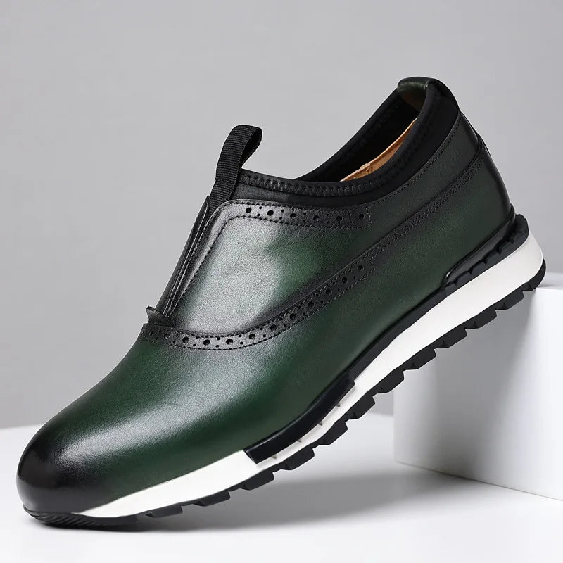 Chaussures homme en cuir à bout rond – CLEVI Paris