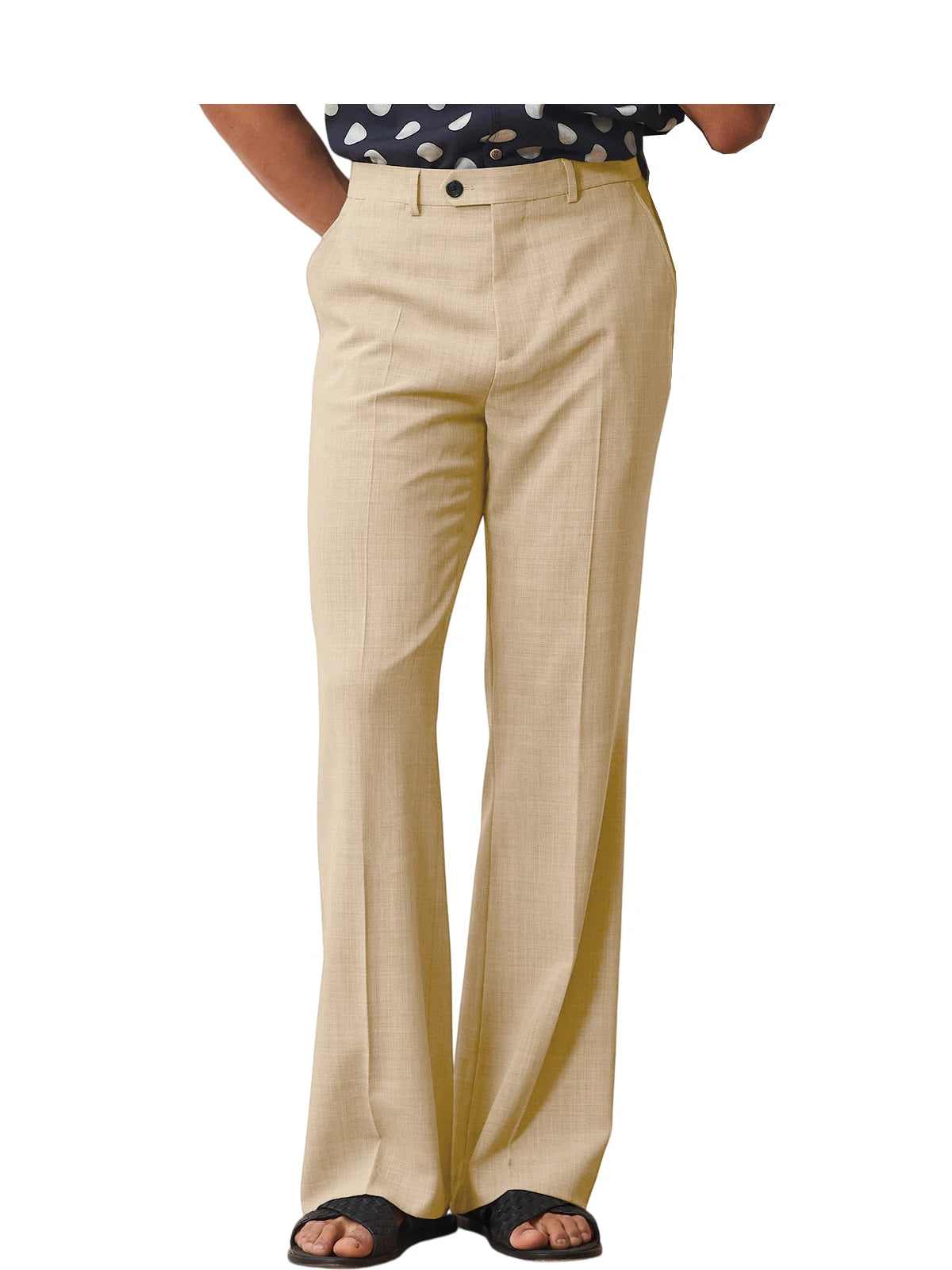 Pantalon homme habillé micro-évasé – CLEVI Paris