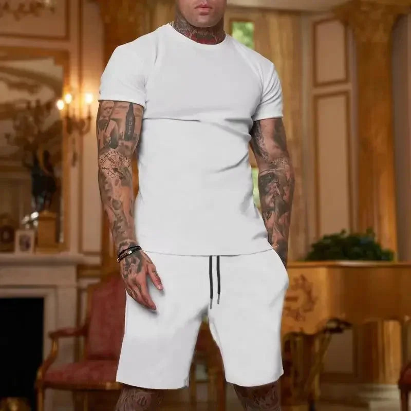 Ensemble homme t-shirt et short en polyester – CLEVI Paris
