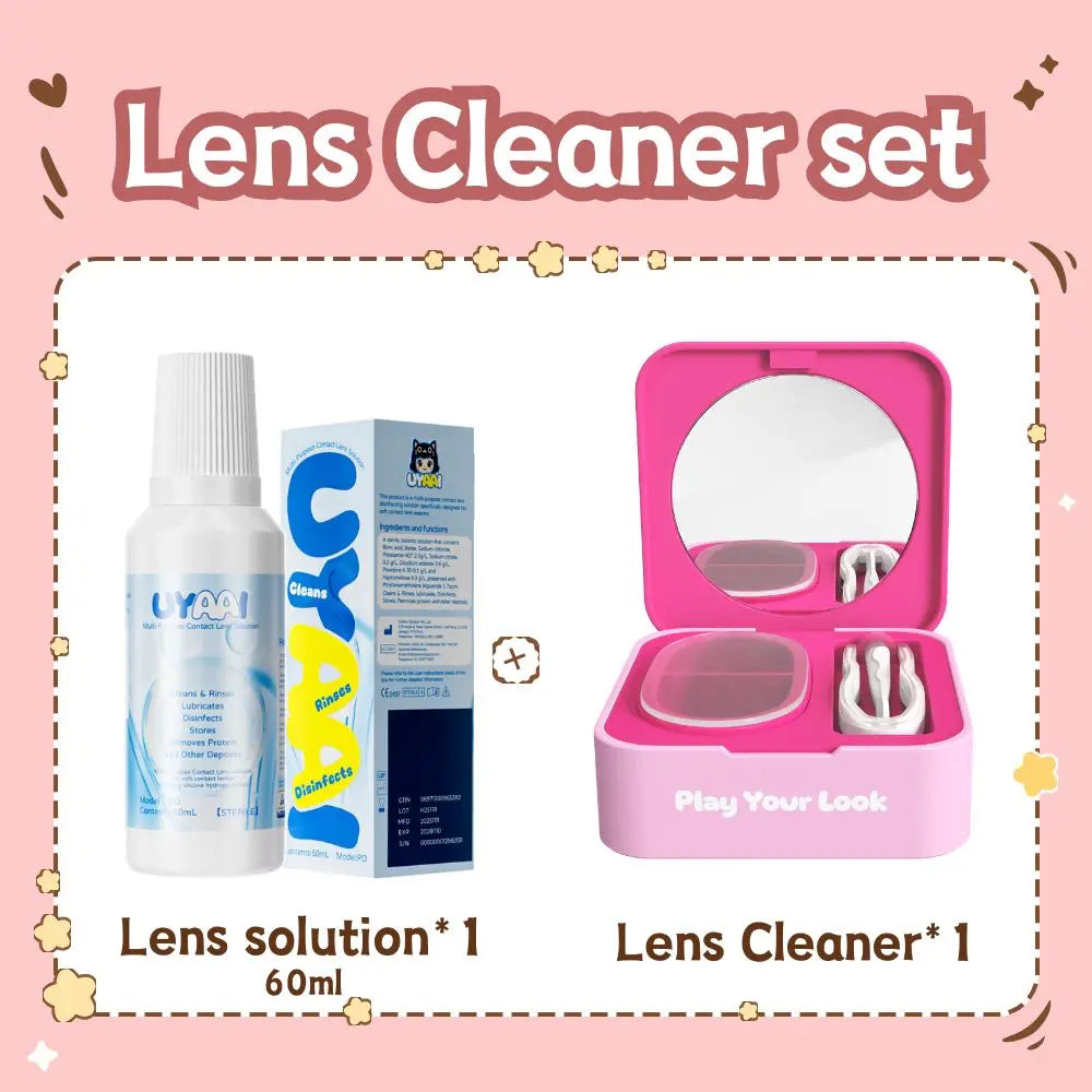 Kit Entretien Lentilles de Contact | Nettoyant, Solution & Accessoires