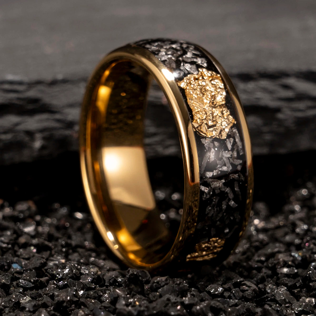 Bague Unisexe en Tungstène Noir 8 mm – CLEVI Paris