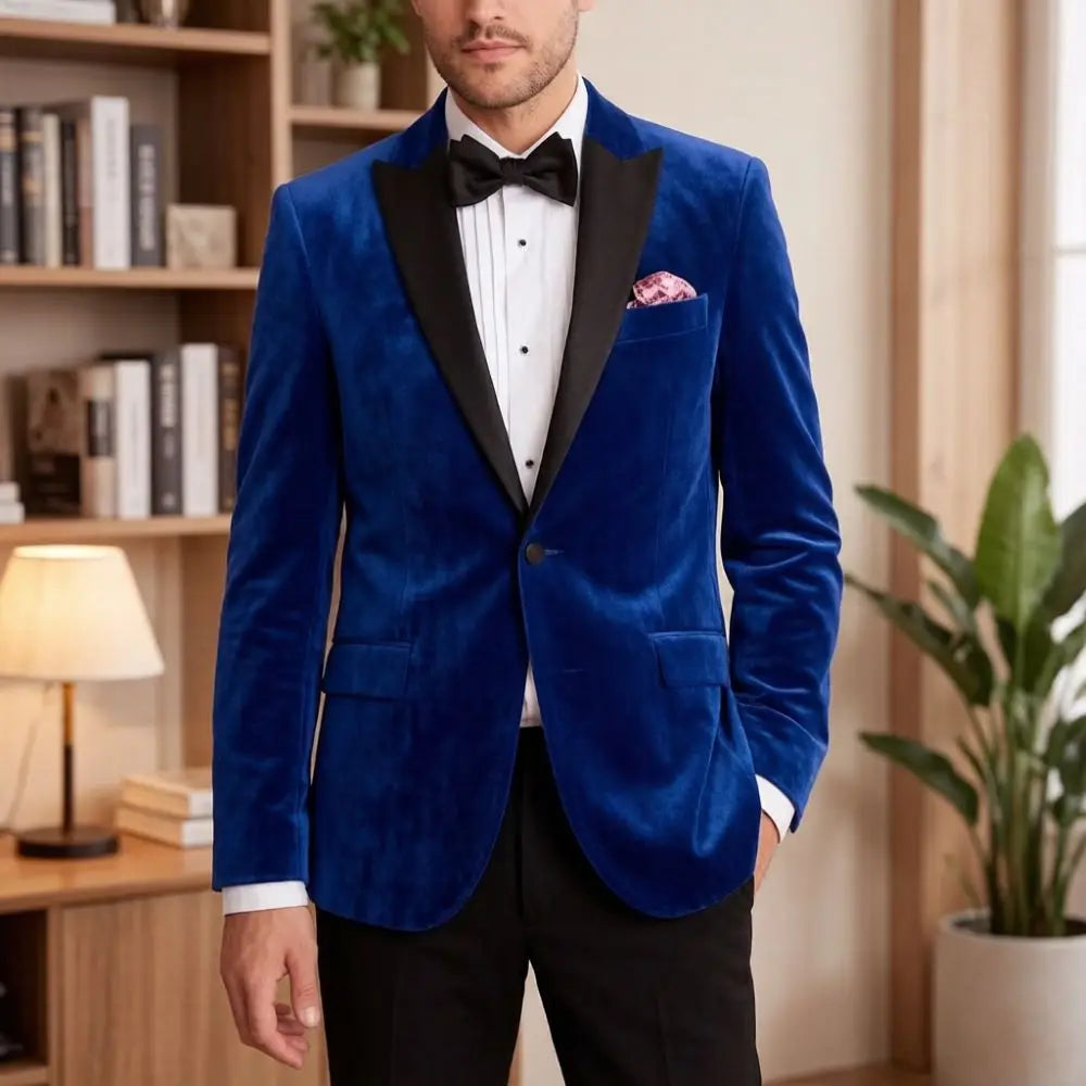 Costume Homme Velours 2 Pièces – CLEVI Paris