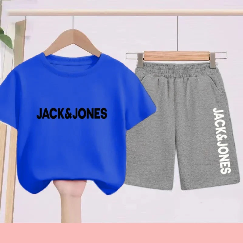 Ensemble enfant imprimé T-shirt et short – CLEVI Paris