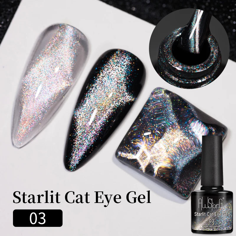Vernis Gel UV Cat Eye AWStorG 7,5ml Semi-Permanent – CLEVI Paris
