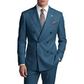 Costume homme 2 pièces croisé à boutons dorés – CLEVI Paris