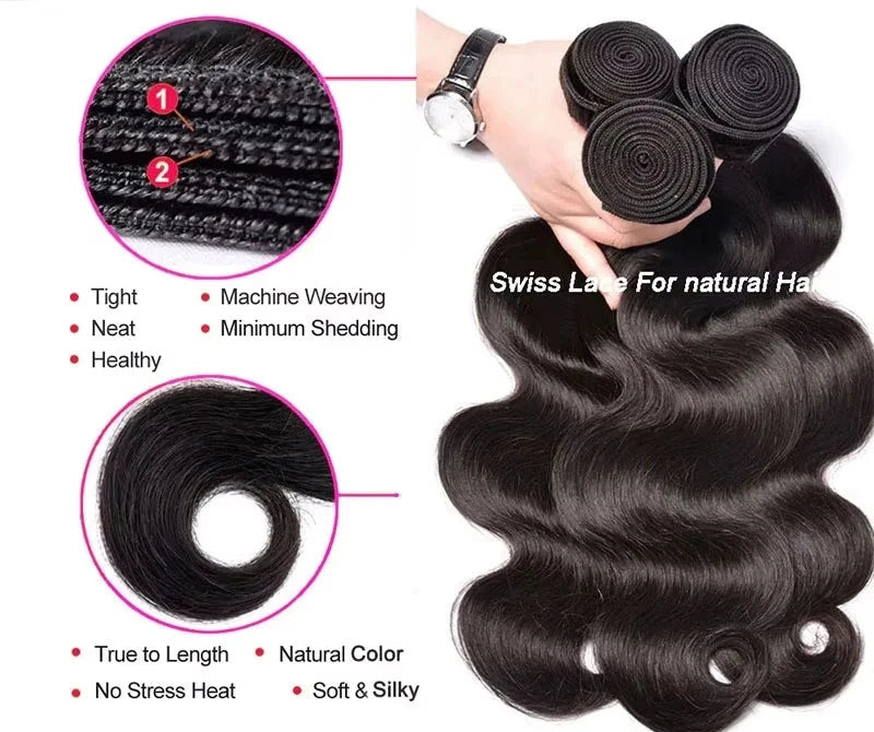 Extensions Cheveux Body Wave Remy Hair Brésilien – CLEVI Paris