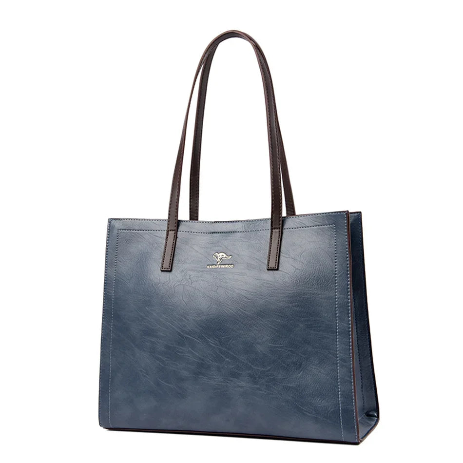 Sac Cabas Vintage Cuir Femme – CLEVI Paris